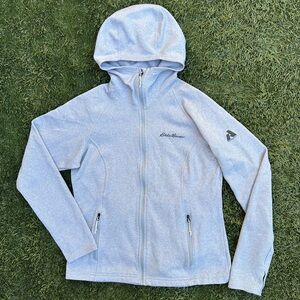 Eddie Bauer First Ascent High Route Performance Fleece Full Zip Hoodie Petite S
